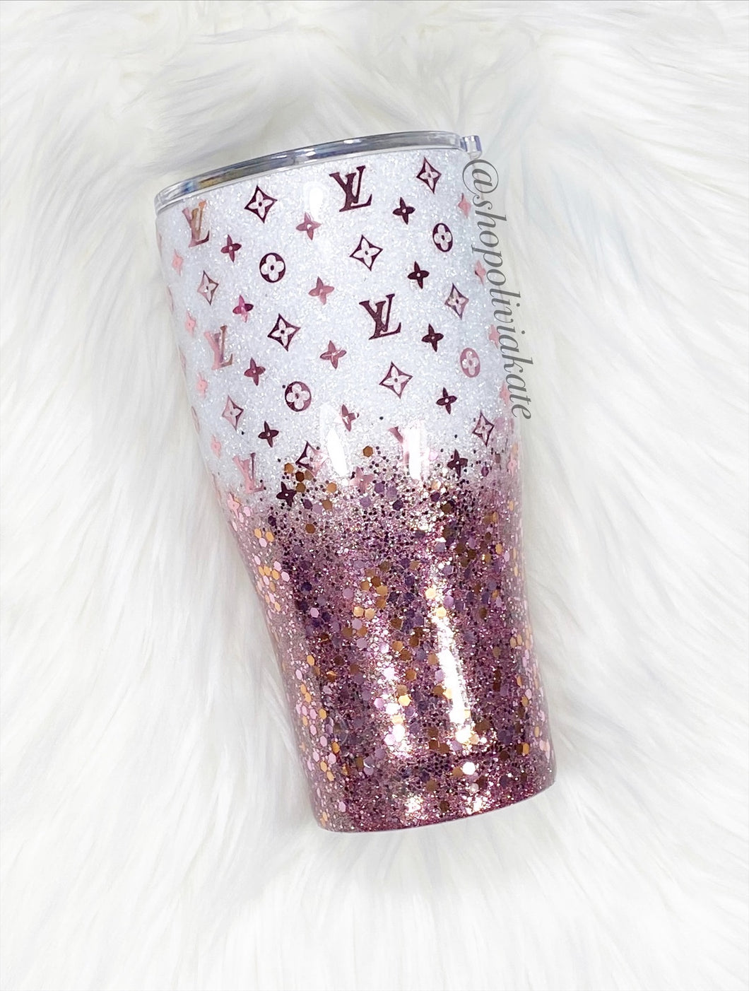 Louis Vuitton tumbler  Yeti cup designs, Custom yeti cup, Glitter