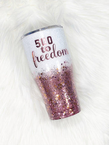 Louis Vuitton Glitter Tumbler – Olivia Kate Designs